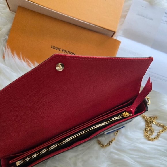 Louis Vuitton Damier Ebene My LV World Tour Pochette Felicia Chain Wallet Coquet - Picture 4 of 5